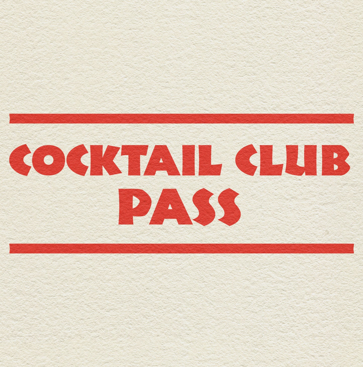 Cocktail Club Pass