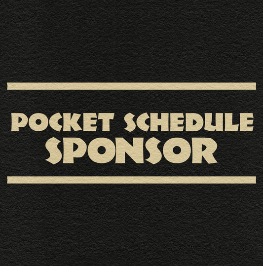 Pocket Schedule Sponsor